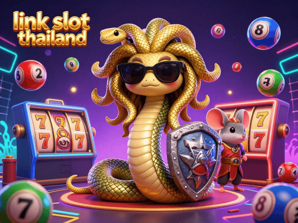 Engage in thrilling gameplay with the link slot thailand featuring vibrant casino visuals in a lively 3D scene.