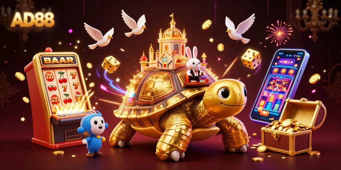 Engage in thrilling gameplay at AD88, featuring a golden tortoise casino with exciting games and bonuses!