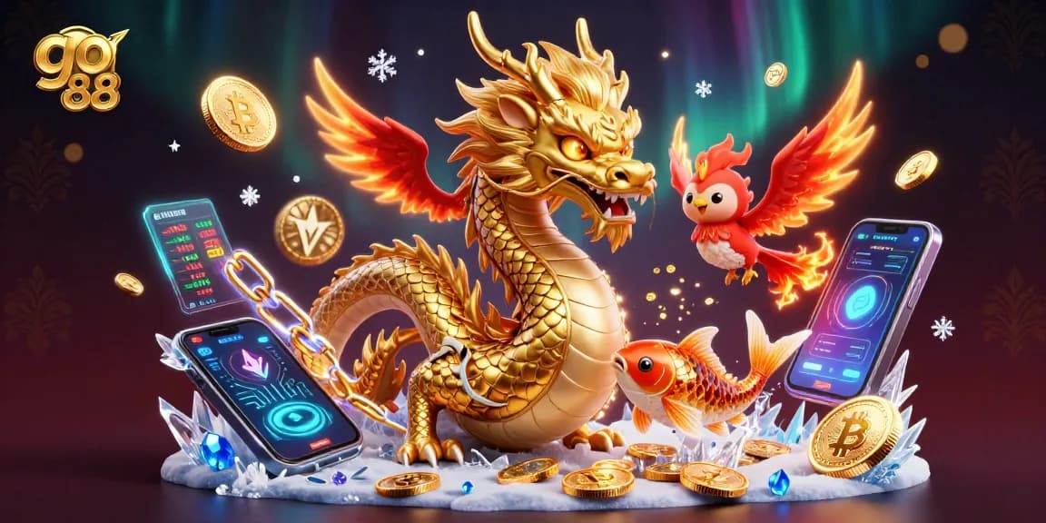 Experience the thrill of go 88 as you spin and win with vibrant casino elements and magical characters.