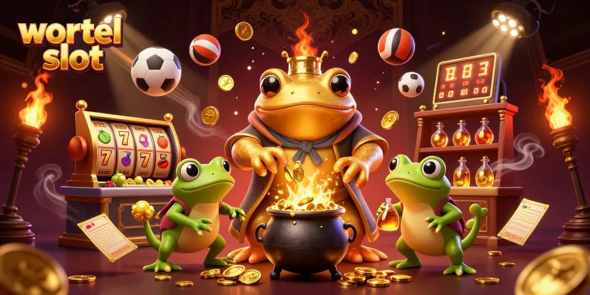 Experience the excitement of wortel slot with dynamic 3D elements including golden coins and vibrant slot reels.