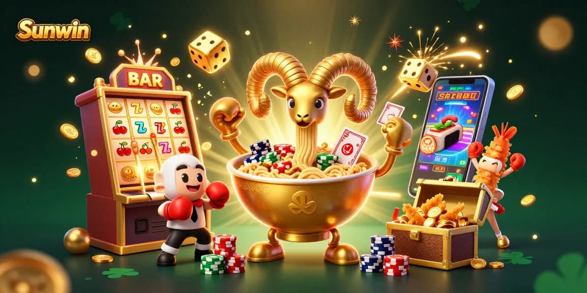Engage in thrilling gaming adventures with Sunwin’s vibrant 3D casino scene.