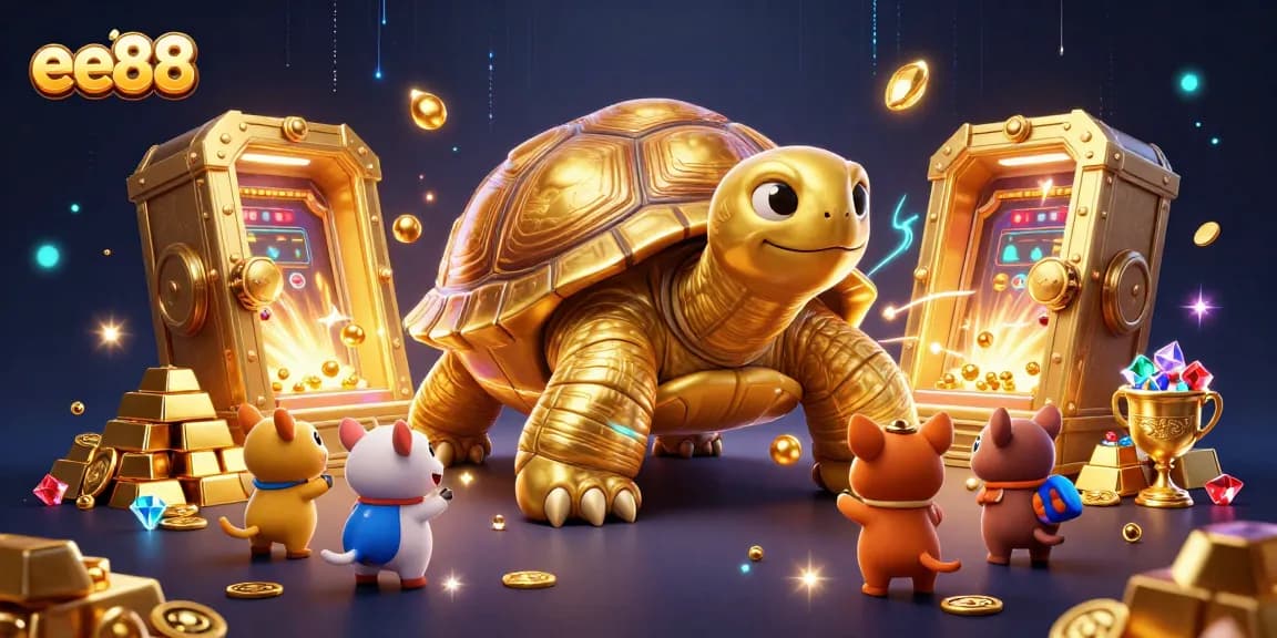 Experience the excitement of ee88 with this rich, dynamic illustration of gaming and treasures.