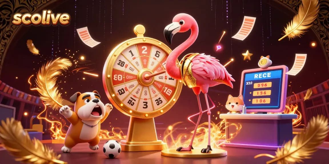 Socolive showcases an exciting sports betting scene with a flamingo host, bulldog contestant, and prizes revealed.