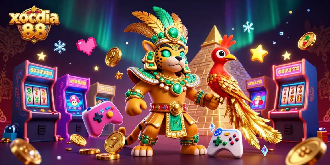 xocdia 88: Experience the thrilling jackpot excitement with vibrant characters and dynamic gaming elements.