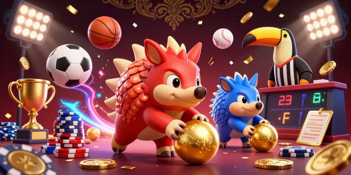Engage with 58win as rival pangolins battle over poker chips in a vibrant casino scene.