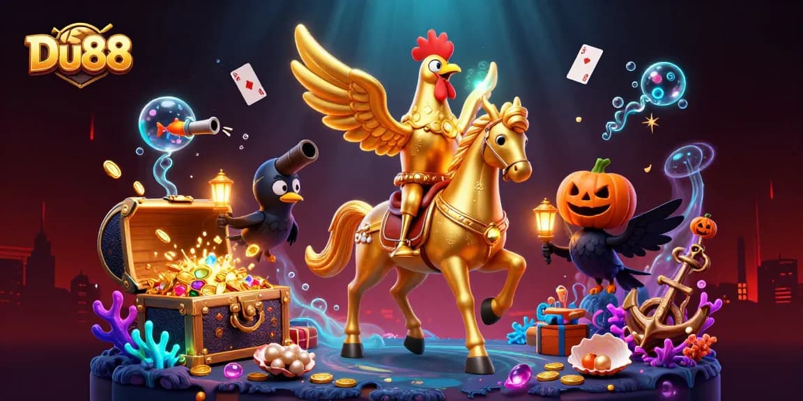 Play Du88 and discover the enchanted midnight casino world with golden treasures.