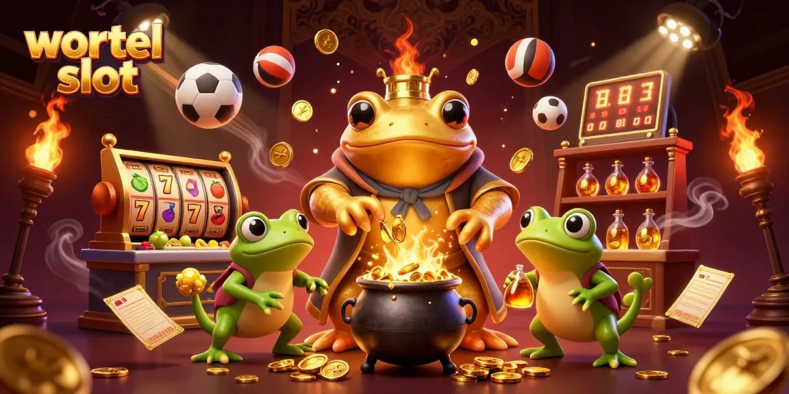 Experience the excitement of wortel slot with dynamic 3D elements including golden coins and vibrant slot reels.