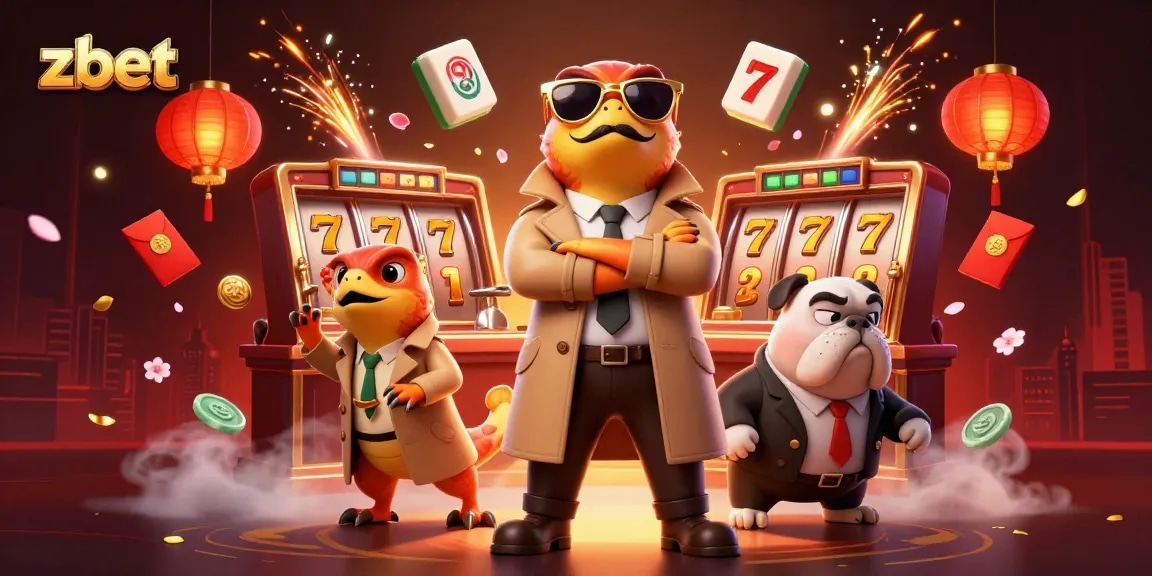 Experience thrilling gaming at zbet with raptors sneaking into a casino, embodying a playful gambling vibe.
