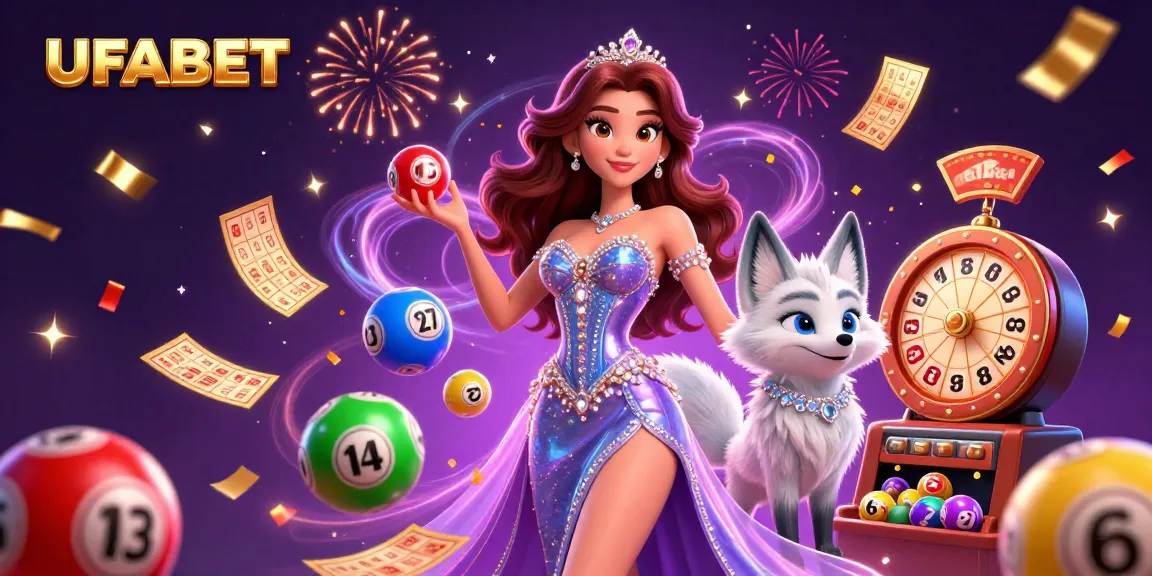 Experience UFABET's lively gaming atmosphere with a stunning 3D illustration depicting engaging casino elements and dynamic characters.