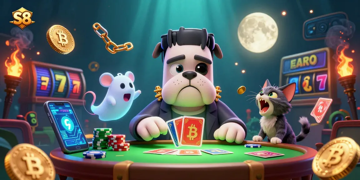 S8 captures the spooky essence of casino gambling with vibrant characters and dynamic game elements.