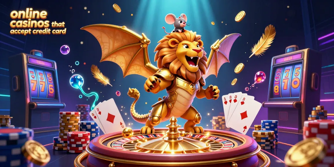 Experience thrilling gameplay at online casinos that accept credit card with spinning roulettes and cascading gems.