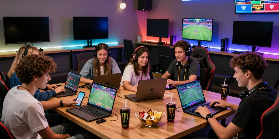 Engaging online gaming experience at 8kbeteu.com with diverse players enjoying sports betting and casino games.