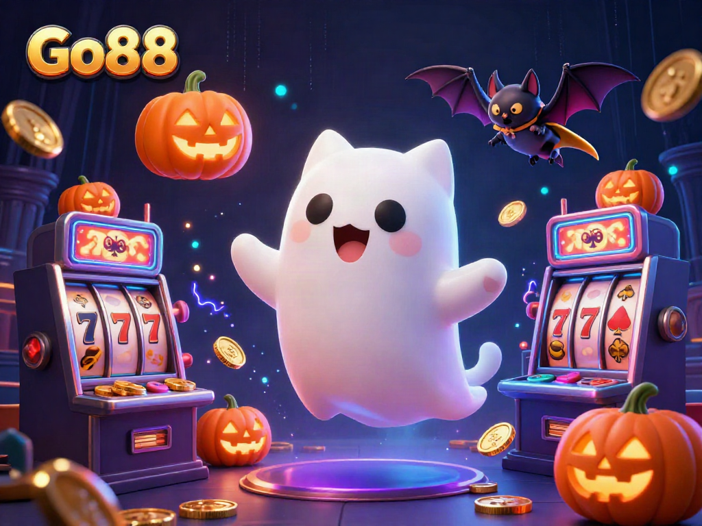 Experience Go88's haunted casino adventure with a ghost cat and vampire bat, optimally designed for immersive gameplay.